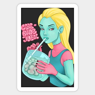 Zombie Girl Juice Magnet